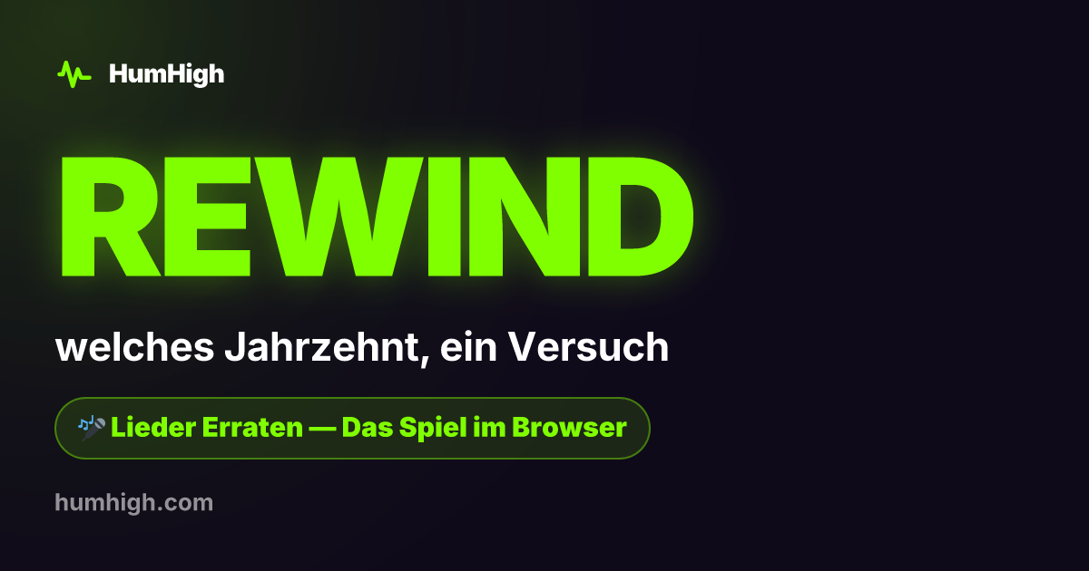 Lieder Erraten Spiel Kostenlos | HumHigh